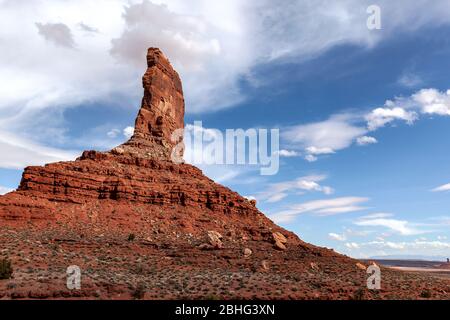 UT00524-00...UTAH - Schloss Butte im Tal der Götter im San Juan County. Stockfoto