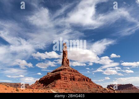 UT00525-00...UTAH - Schloss Butte im Tal der Götter in San Juan County. Stockfoto