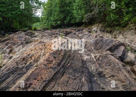 Egan Chutes Provincial Park Bancroft Algonquin Highlands Ontario Kanada in Sommer Stockfoto