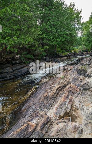 Egan Chutes Provincial Park Bancroft Algonquin Highlands Ontario Kanada in Sommer Stockfoto