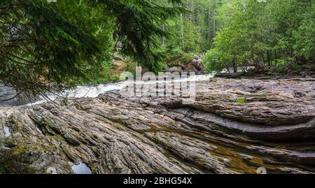 Egan Chutes Provincial Park Bancroft Algonquin Highlands Ontario Kanada in Sommer Stockfoto