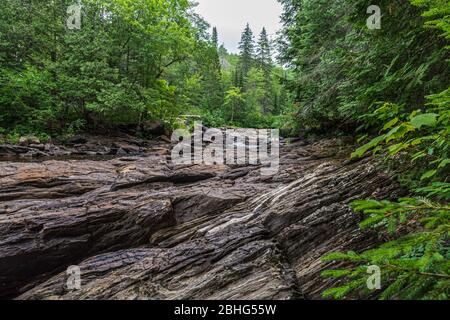 Egan Chutes Provincial Park Bancroft Algonquin Highlands Ontario Kanada in Sommer Stockfoto