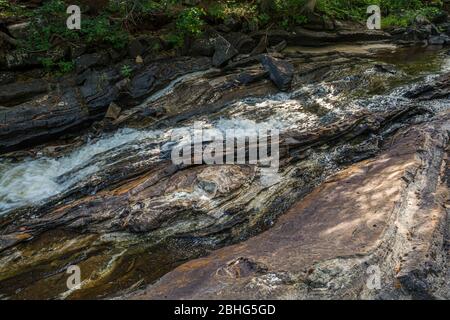 Egan Chutes Provincial Park Bancroft Algonquin Highlands Ontario Kanada in Sommer Stockfoto