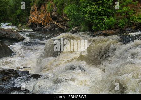 Egan Chutes Provincial Park Bancroft Algonquin Highlands Ontario Kanada in Sommer Stockfoto