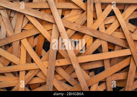 Hellbraune Holz Textur als Hintergrund verwendet Stockfoto