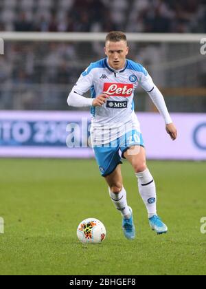 piotr zielinski (napoli) während der italienischen Fußball-Serie A Saison 2019/20, , Turin, Italien, 01. Januar 2020 Stockfoto