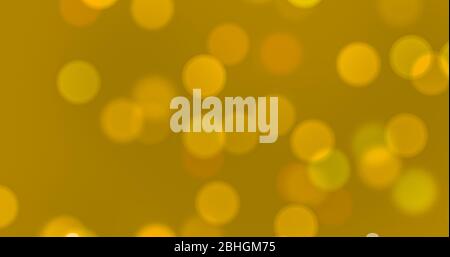 Gold Lichter Bokeh Partikel-Effekt und Funkelnde magische Staubpartikel. Zauberkonzept. Abstrakter Hintergrund mit Bokeh-Effekt Stockfoto