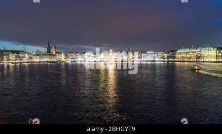 Schöne weihnachtsstimmung in Hamburg, Deutschland. Dezember 2016. Stockfoto