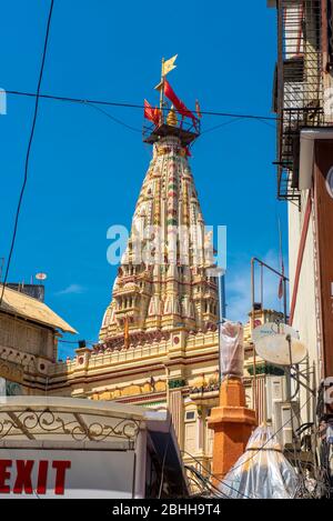 Mumbai / Indien 2 November 2019 Blick auf den Mumba Devi Tempel ist ein berühmter alter Tempel der Göttin Mumbadevi Tempel in Mumbai war gewidmet Stockfoto