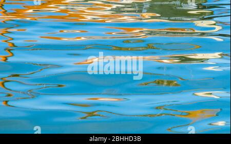 Wasserspiegelungen. Stockfoto
