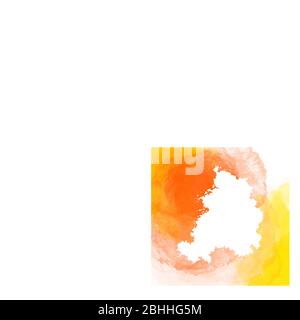 Verkauf Vorlage abstrakt Aquarell orange Farbe isoliert Stock Vektor