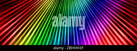 Regenbogen Farben Balken abstrakten Hintergrund für Design mit radialen Unschärfe. Verlauf. Stockfoto