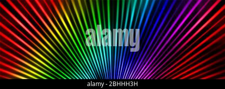 Regenbogen Farben Balken abstrakten Hintergrund für Design mit radialen Unschärfe. Verlauf. Stockfoto