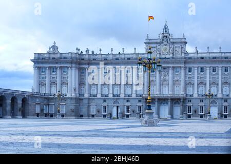 Palacio Real (Königlicher Palast) an der Plaza de Oriente in Madrid, Spanien Stockfoto