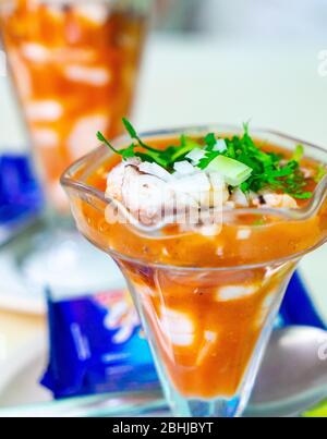 Mexikanisches Essen Ceviche Stockfoto