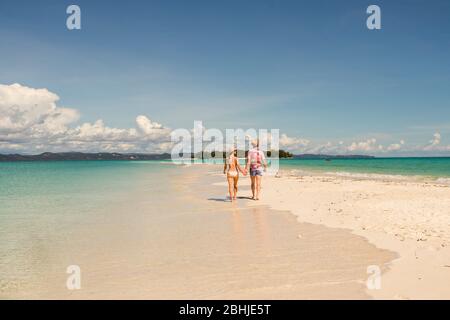 Paar am Strand Stockfoto