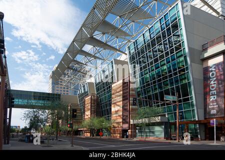 Blick auf das Phoenix Convention Center in der Innenstadt Stockfoto