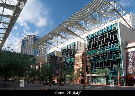 Blick auf das Phoenix Convention Center in der Innenstadt Stockfoto