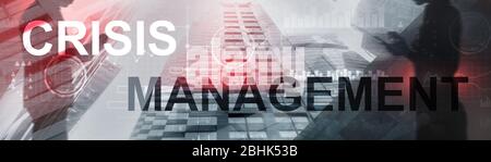 Crisis Management Solution Crisis Identity Planning Konzept. Stockfoto