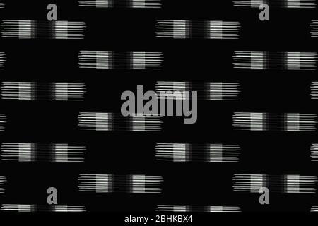 Geometrisches Muster. Schwarze und weiße Textur. Grafisches modernes Muster. Stockfoto
