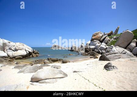 Schöne Aussicht auf den Strand von Mui Ne in Vietnam. Stockfoto