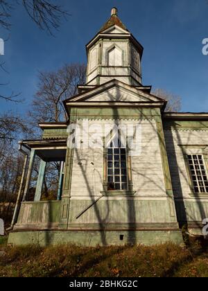 Orthodoxe Kirche St. Michael in Krasne, kleines Dorf in Tschernobyl Ausgrenzungsgebiet in der Ukraine Stockfoto