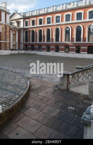 UNESCO Englische Barockarchitektur Old Royal Naval College, King William Walk, Greenwich, London SE10 9NN von Sir Christopher Wren John Vanbrugh Stockfoto