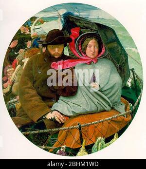 The Last of England von Ford Madox Brown, 1855. Stockfoto