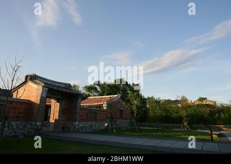 Blick auf das Centro Nacional de Artes tradicionales in Yilan, Taiwan Stockfoto