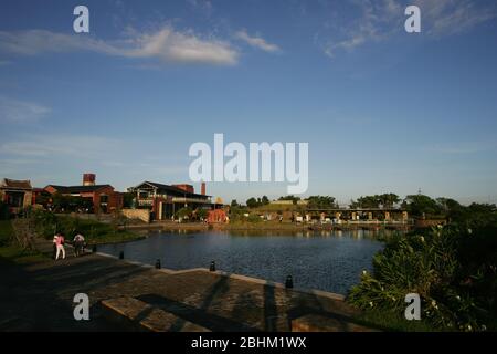 Blick auf das Centro Nacional de Artes tradicionales in Yilan, Taiwan Stockfoto