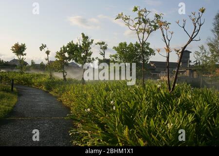 Blick auf das Centro Nacional de Artes tradicionales in Yilan, Taiwan Stockfoto