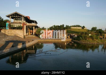 Blick auf das Centro Nacional de Artes tradicionales in Yilan, Taiwan Stockfoto