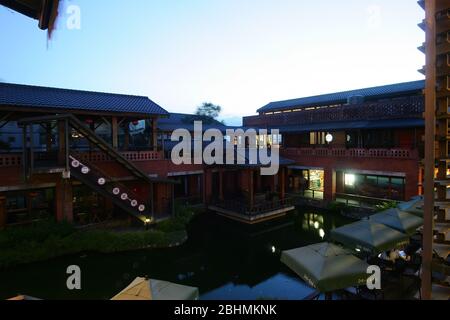 Yilan, 12. JUL 2008 - Blick auf das Centro Nacional de Artes tradicionales Stockfoto