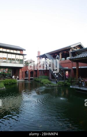 Yilan, 12. JUL 2008 - Blick auf das Centro Nacional de Artes tradicionales Stockfoto