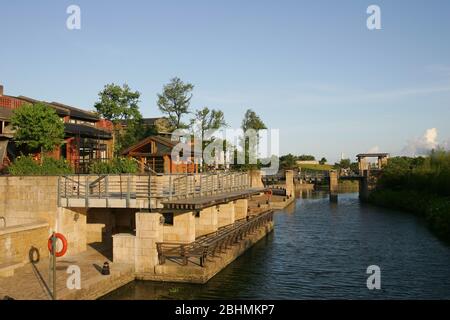 Yilan, 12. JUL 2008 - Blick auf das Centro Nacional de Artes tradicionales Stockfoto