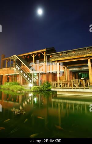 Yilan, 12. JUL 2008 - Blick auf das Centro Nacional de Artes tradicionales Stockfoto