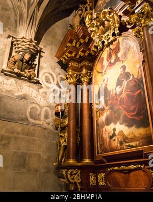 Der herrliche Stephansdom in Wien. Es stammt aus dem Jahr 1137 und ist ein architektonisches Meisterwerk des Mittelalters. Stockfoto