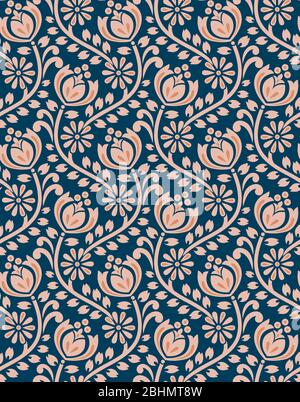 Nahtlose traditionelles Design Muster Hintergrund Stockfoto