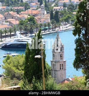 Das Kloster unserer Lieben Frau vom Schnee in Cavtat, Kroatien. Stockfoto