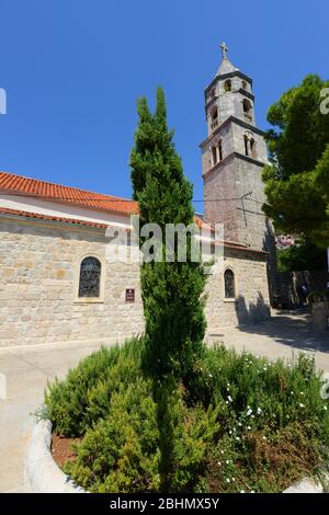 Das Kloster unserer Lieben Frau vom Schnee in Cavtat, Kroatien. Stockfoto