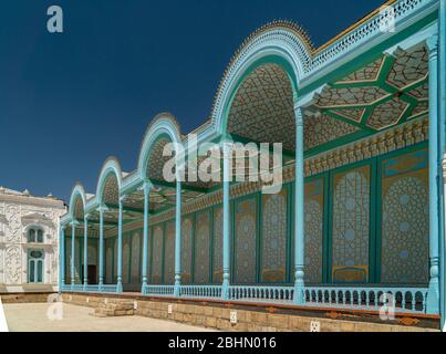 07. August 2018 - Buchara, Usbekistan: Buchara Emirs Sommerresidenz Hof Stockfoto