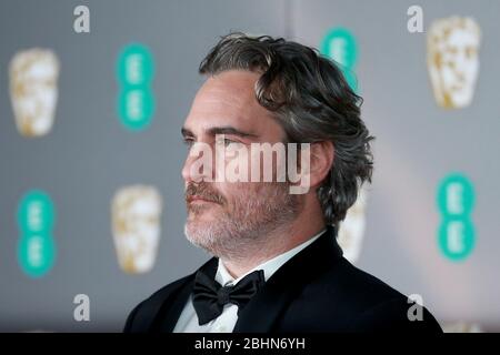 Joaquin Phoenix nimmt am 02. Februar 2020 an den EE British Academy Film Awards 2020 in der Royal Albert Hall in London, Großbritannien, Teil. Stockfoto