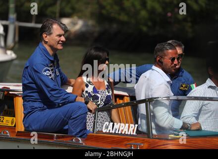 VENEDIG, ITALIEN - SEPTEMBER 06: Die Astronauten Roberto Vittori und Paolo Nespoli werden während des 75. Filmfestivals in Venedig am 6. September 2018 gesehen Stockfoto