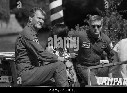 VENEDIG, ITALIEN - SEPTEMBER 06: Die Astronauten Roberto Vittori und Paolo Nespoli werden während des 75. Filmfestivals in Venedig am 6. September 2018 gesehen Stockfoto