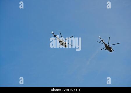 Militärluftfahrt Parade in Moskau Stockfoto