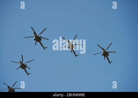 Militärluftfahrt Parade in Moskau Stockfoto