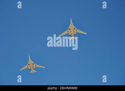 Militärluftfahrt Parade in Moskau Stockfoto