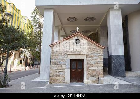 Agia Dynami, heilige Macht, byzantinische orthodoxe Kirche in Mitropoleos Straße Athen Griechenland Stockfoto