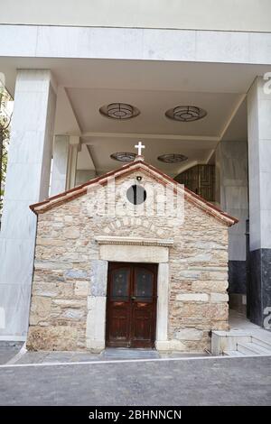 Agia Dynami, heilige Macht, byzantinische orthodoxe Kirche in Mitropoleos Straße Athen Griechenland Stockfoto