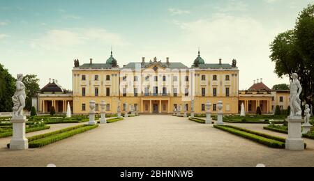 Die branicki Palast und Park in Bialystok, Polen Stockfoto